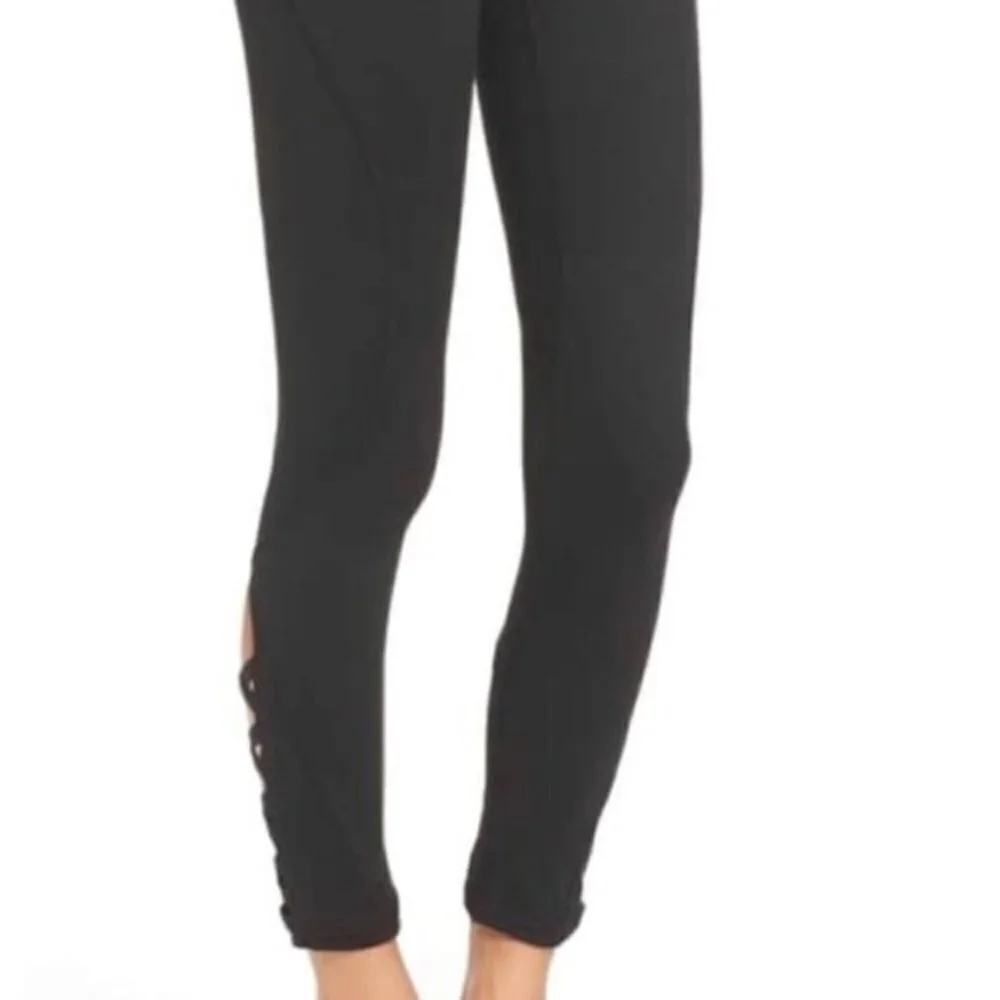Z by Zella Lattice Legging Small High waist Black